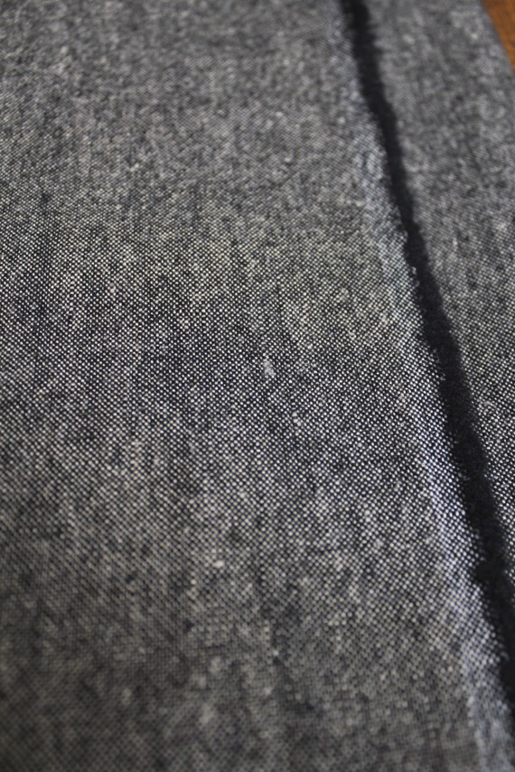 リネンウール　ブラックネイビー